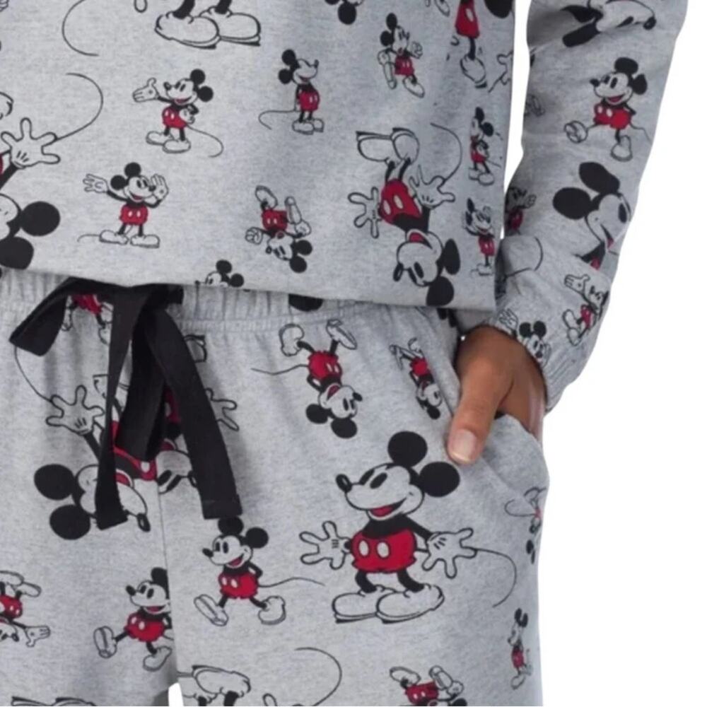 Disney Women's Mickey Mouse Pajamas Set Gray Size 3X NWT - Picture 7 of 8